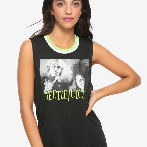 Hot Topic Beetlejuice tank top - Picture 3 of 4